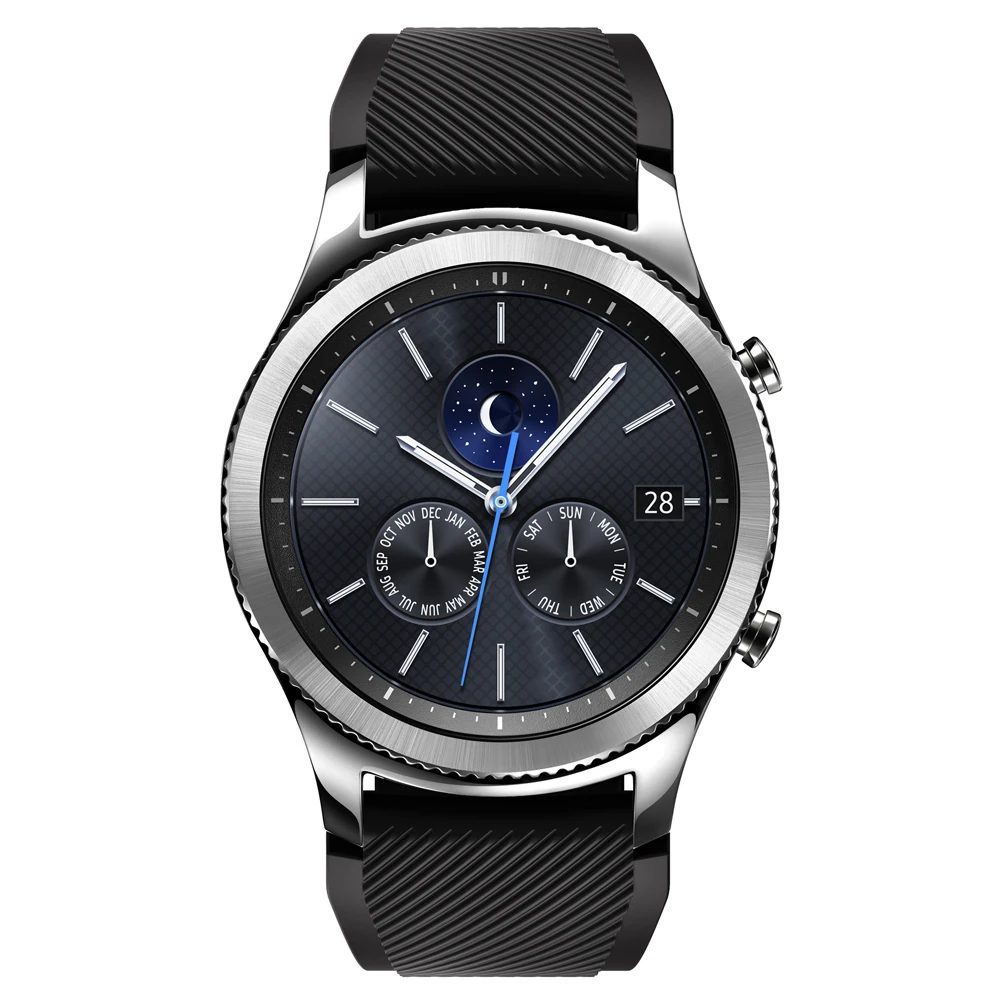 Мягкий силиконовый ремешок для часов BEHUA Gear S3 Classic/Frontier 22 мм сменный Браслет Samsung |