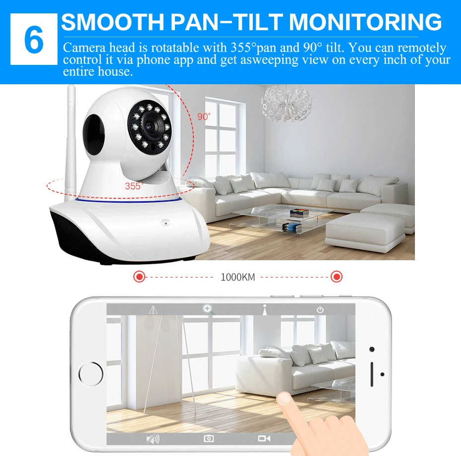 SDETER 720P 960P беспроводная домашняя камера безопасности, wifi, ip-сеть, видео наблюдение, ночное видение, двухстороннее аудио P2P видео камера