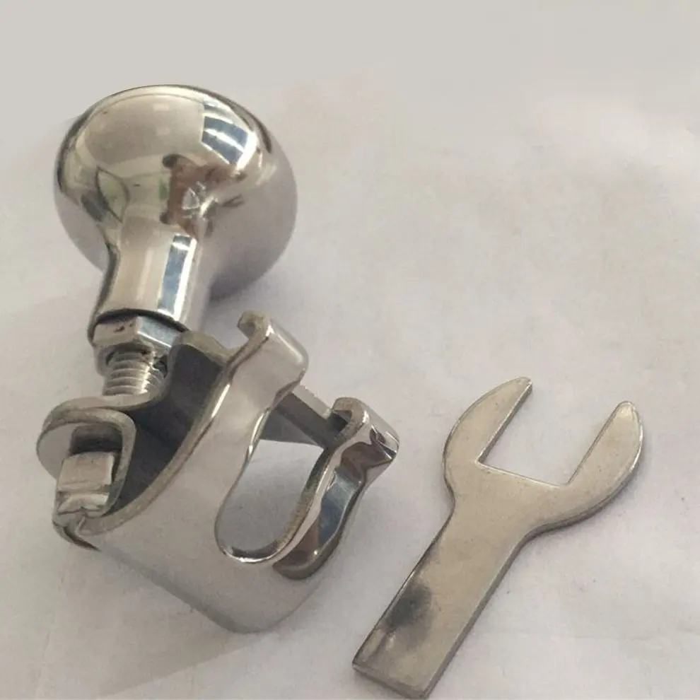Stainless steel steering wheel aid Knob For Universal Boat Camper Tractor | Автомобили и мотоциклы