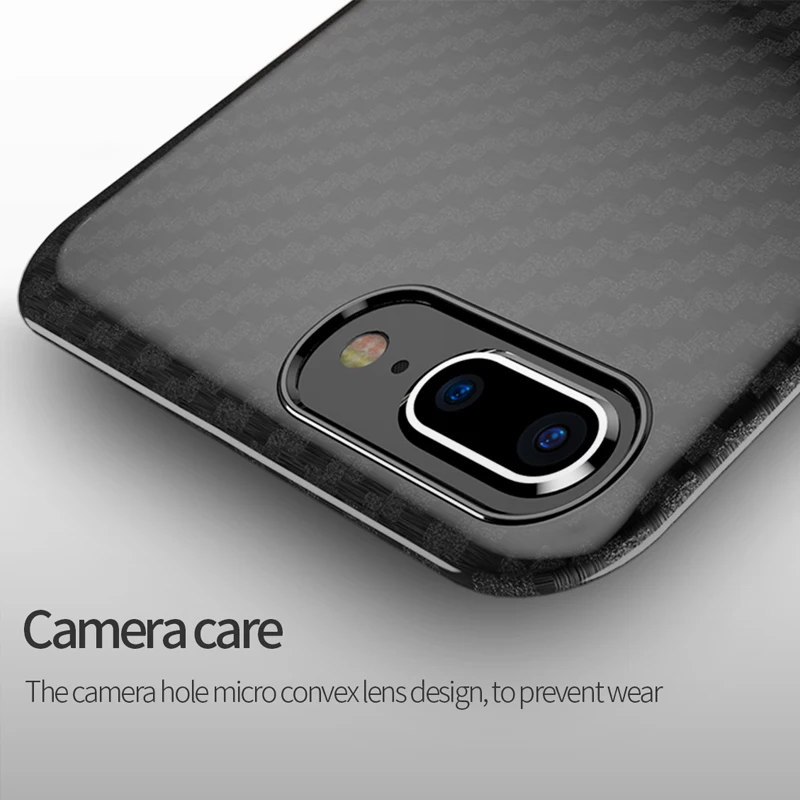 TOTU чехлы для телефонов iPhone 8 7 Чехол из углеродного волокна Текстура роскошный