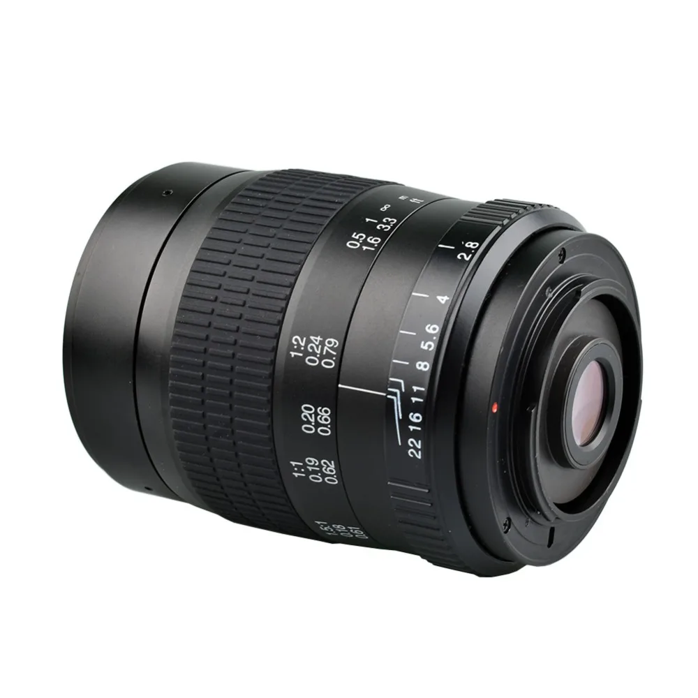 Lightdow 60 мм F2.8 f/2,8 2:1 Супер Макро ручной объектив с фиксированным фокусом для Canon 550D 650D 1000D 750D 77D 80D 5D4 Nikon DSLR камеры