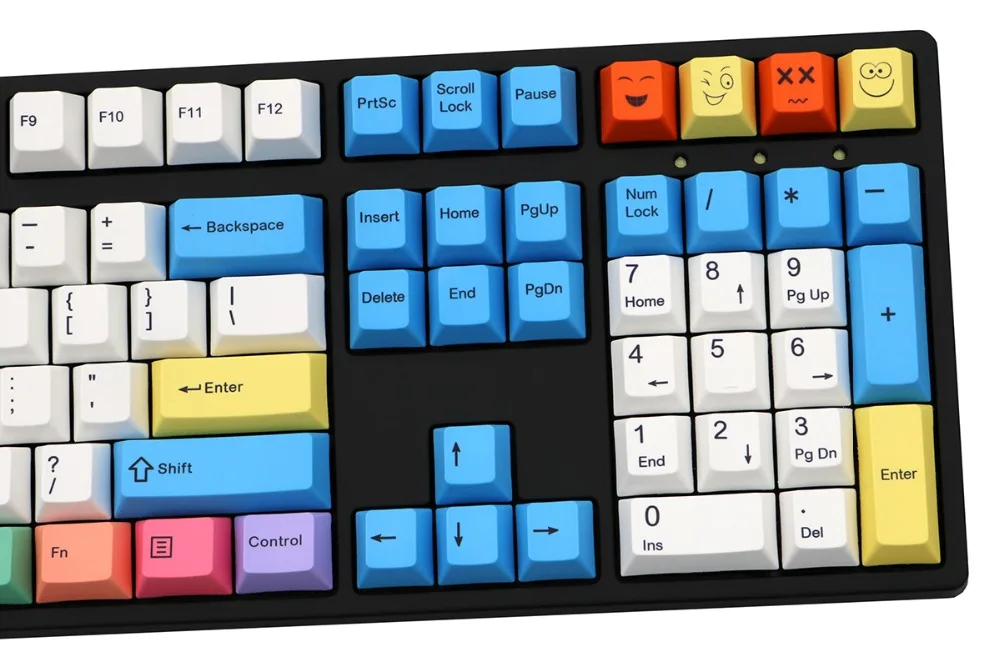Цветная мела 108/138 клавиш механическая клавиатура PBT keycaps Вишневый профиль ANSI раскладка просто клавиша не клавиатура