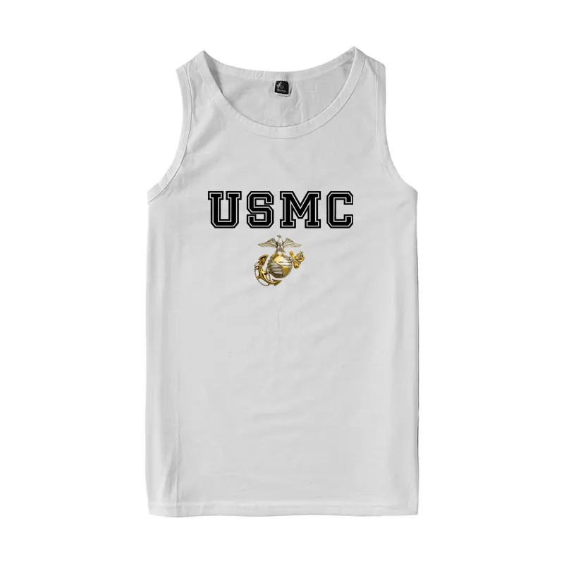 Повседневная летняя одежда USMC мужские и женские майки с принтом US MC мужская |