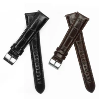 18mm 20mm 22mm 24mm watch band longer watch strap italy genuine leather black brown lengthen watches accessory for bigger wrist