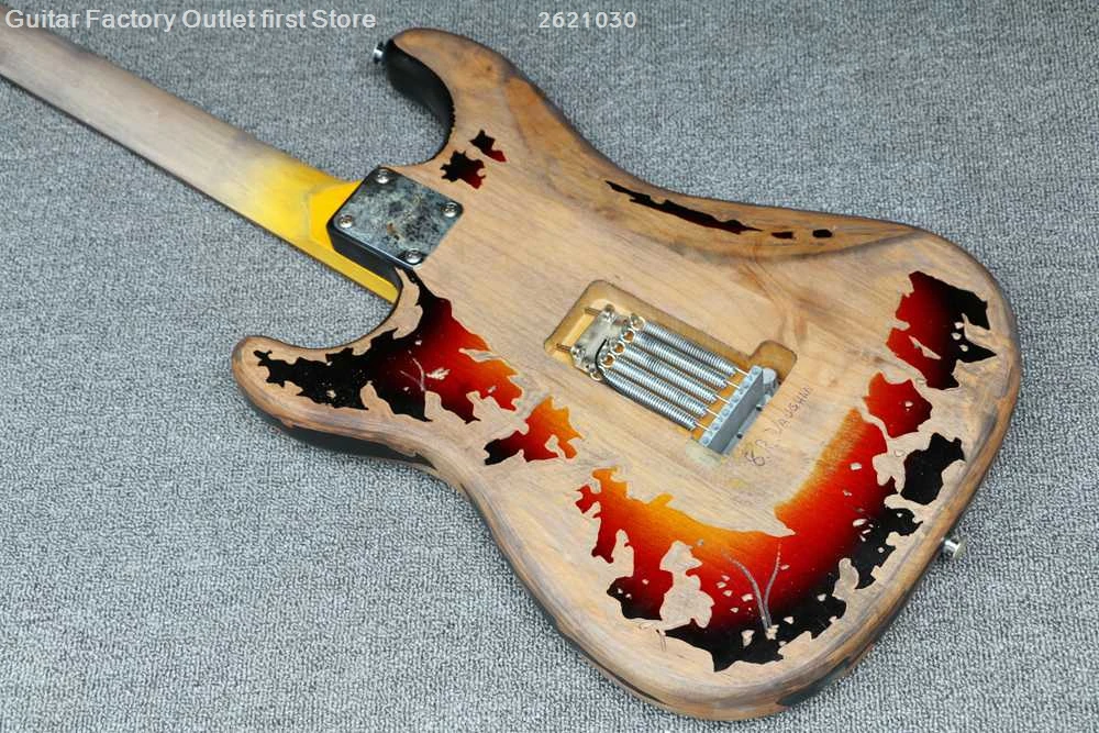 Custom shop Ограниченная серия Masterbuilt srv stevie ray vaughan электрическая гитара с мягкой