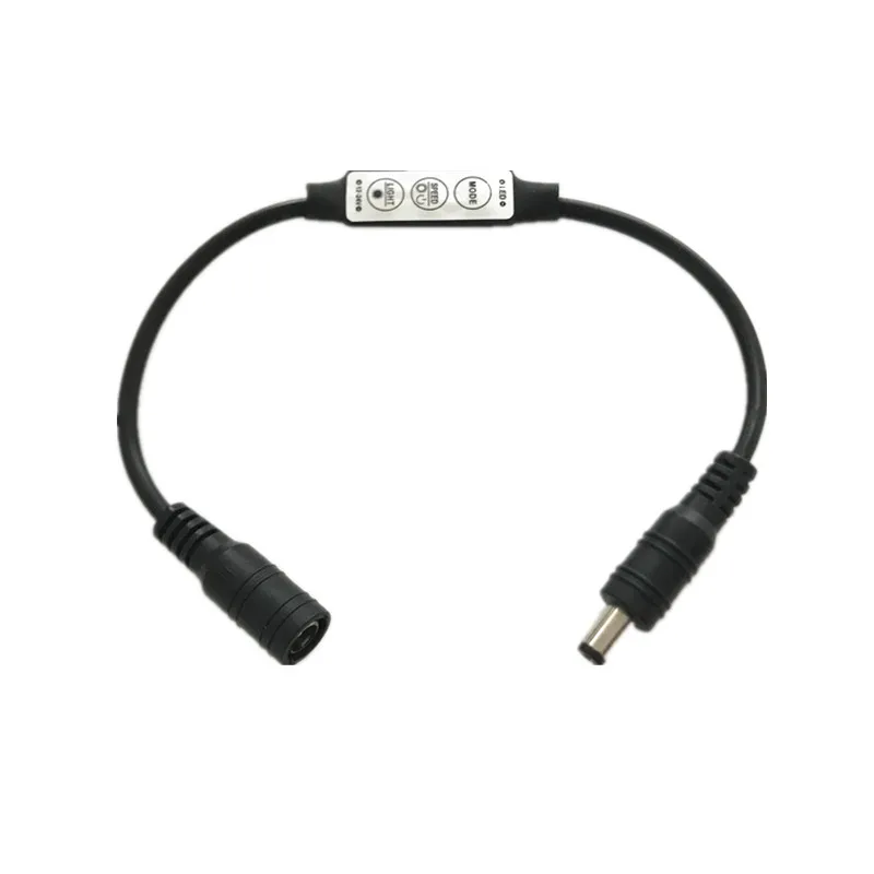 Миниатюрный регулятор яркости светодиодов 12 В постоянного тока 24 3 кнопки разъем