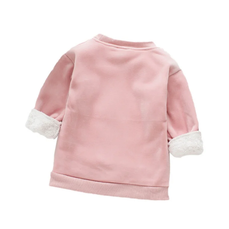 Осенняя 3 вида цветов Одежда для маленьких девочек милые топы с принтом леденца