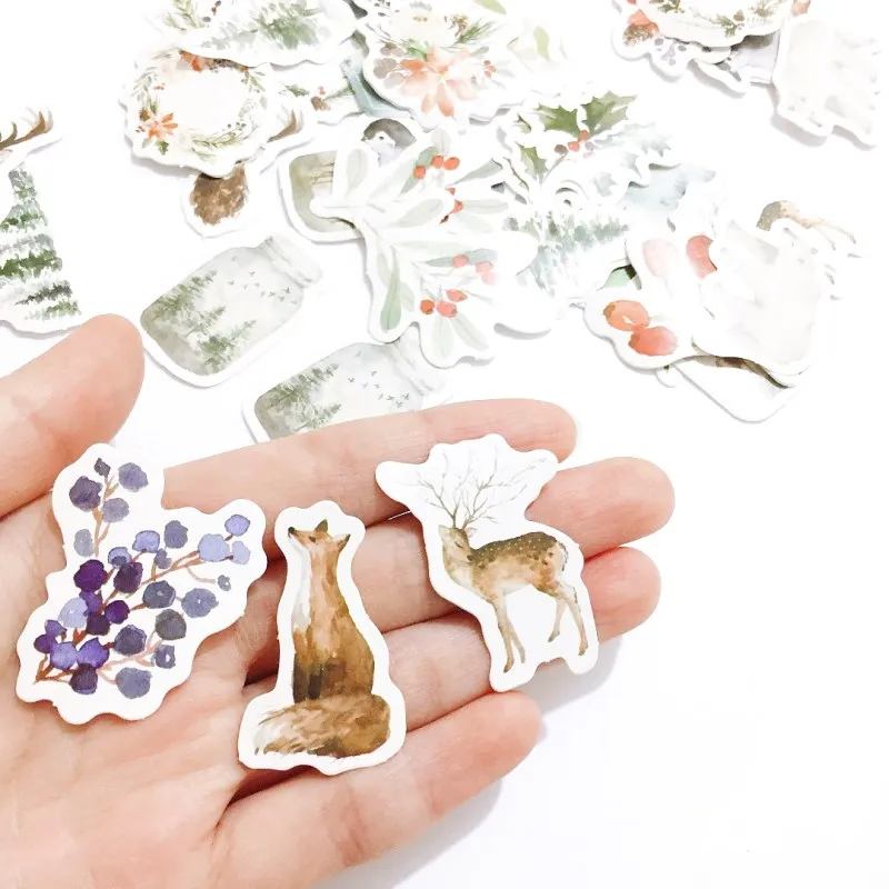 46 штук упак. милые модные наклейки для скрапбукинга с туманом DIY Фотоальбом