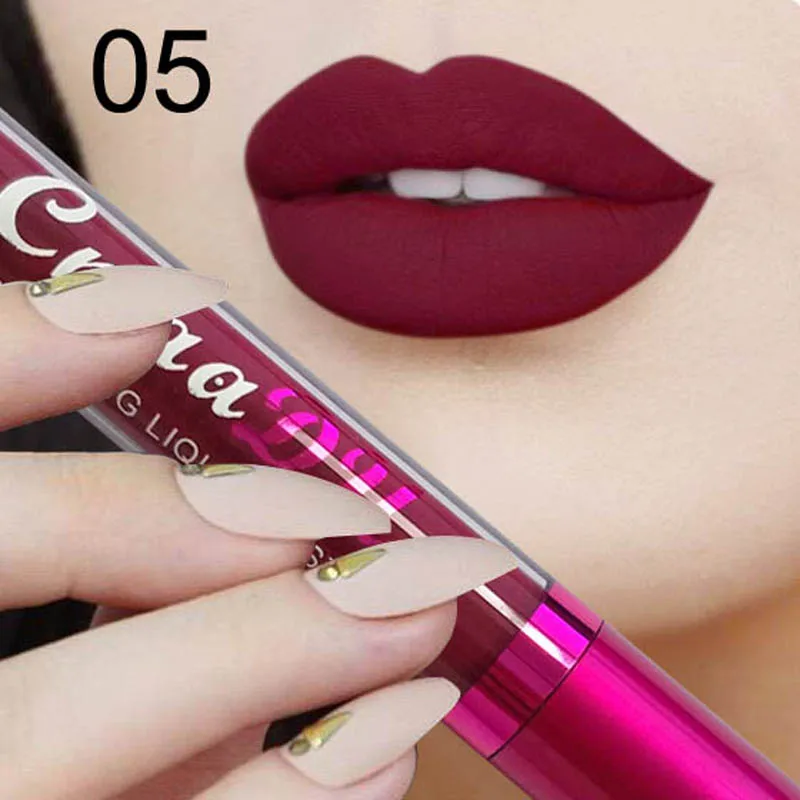 CmaaDu стильный блестящий блеск для губ в виде черепа увлажняющий с бриллиантами