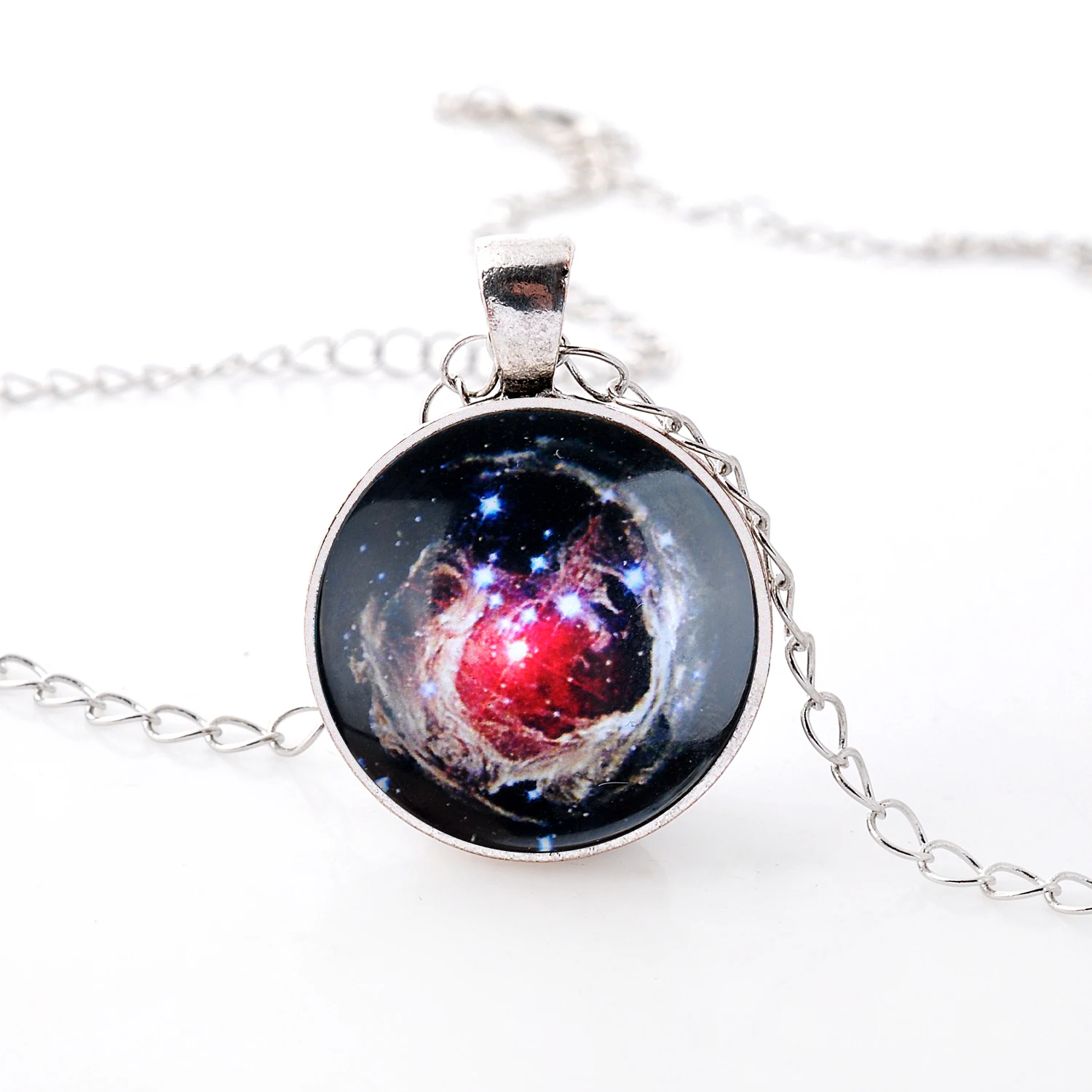 Lureme серия Time Gem Подвеска с ярким небом в виде диска ожерелье для девочек и женщин