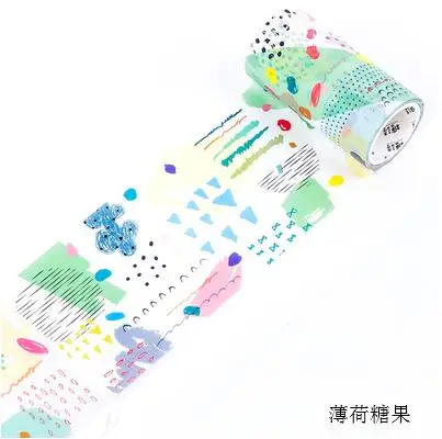 80 мм широкий мечта свежий и сладкий красочный мир лента для декорации Washi DIY планировщик дневник в стиле Скрапбукинг маскирующая лента Escolar - Цвет: 2
