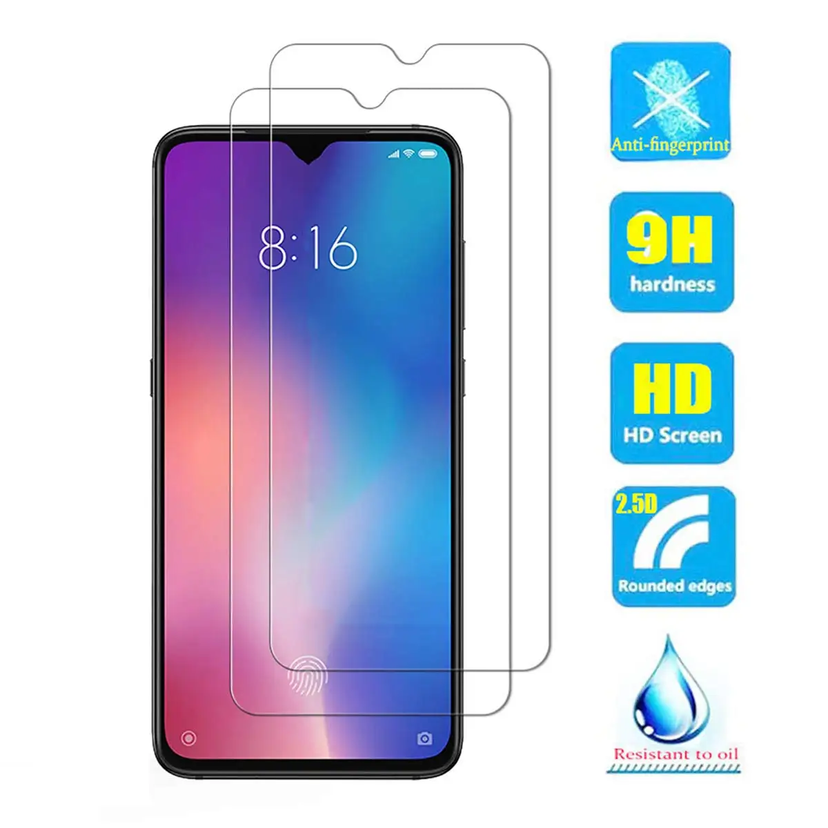 Прозрачная защитная пленка для телефона xiaomi mi 9 из закаленного стекла