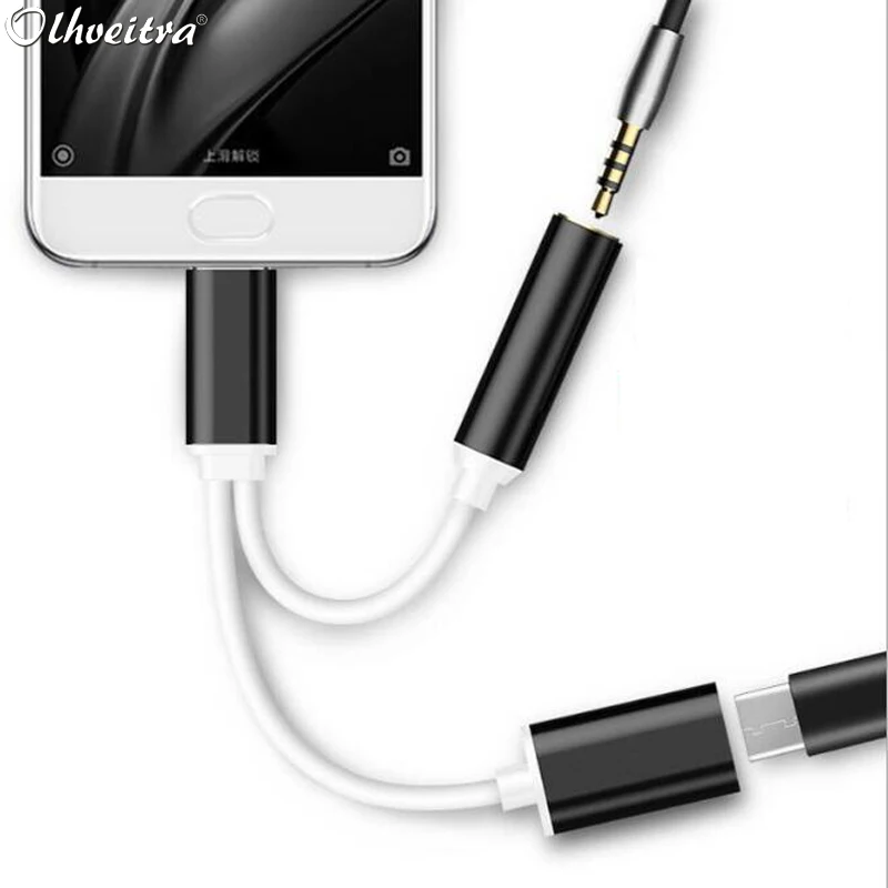 Olhveitra usb type C до 3 5 мм AUX гнездо для подключения наушников адаптер зарядки Oneplus 7 huawei