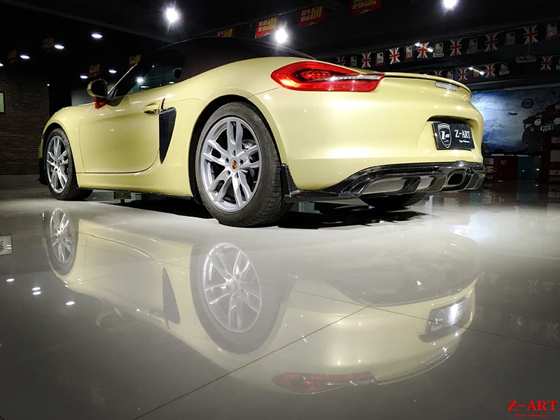 Z ART 981R полное углеродное волокно задний диффузор для Porsche Boxter Cayman из циркониевого