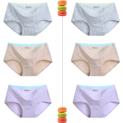 M-XXL, женские штаны, сексуальные женские хлопковые трусики, трусы, большие размеры, бесшовные трусики, дышащее нижнее белье, одноцветные женские шорты - Цвет: 6Pcs 7