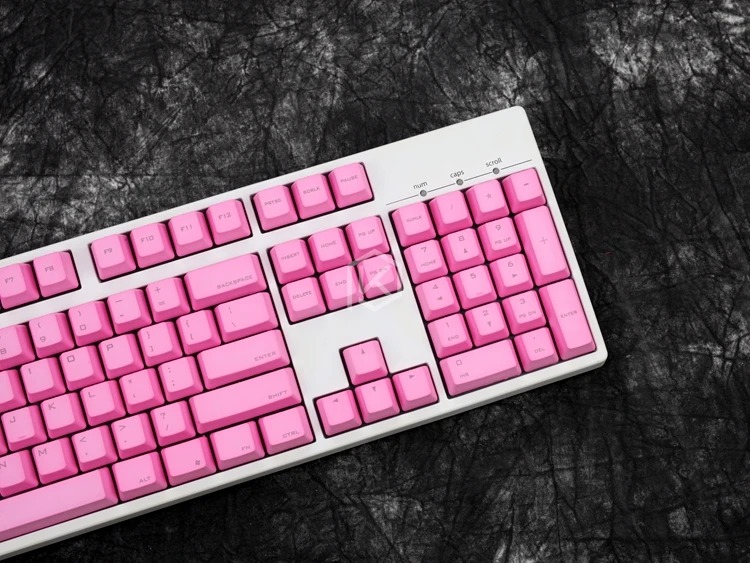 PBT лазерные колпачки dip dye розовые брелки в OEM профиль с вишневым MX стебли пластик