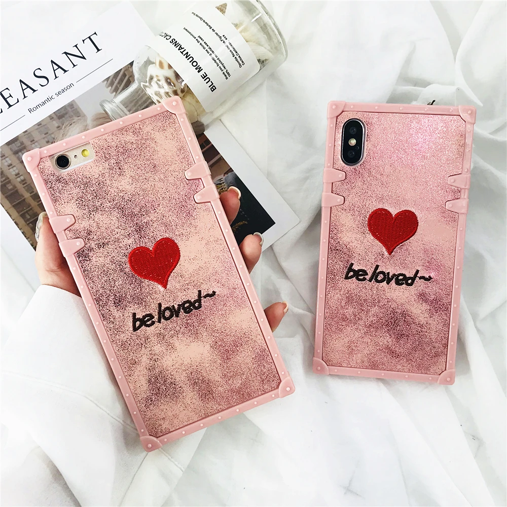 Luxury Phone Case For Iphone 6 Classic Quicksand Heart of Love IPhone 6S Plus Silicone Plastic Soft Back Cover Capa |