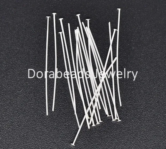 Бесплатная Доставка! 1000 Посеребренная Глава Прикалывает Заключения 30x0.5 мм