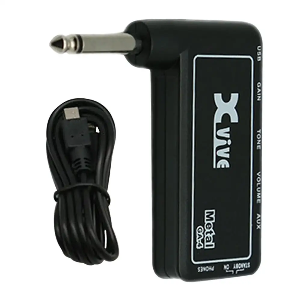 GA-4 металлическим эффектом мини Портативный USB Перезаряжаемые Электрогитары