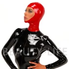 Латексная Маска-капюшон с открытым лицом, полукрышка, очаровательный новый стиль, Фетиш-капюшон, 100% натуральный каучук