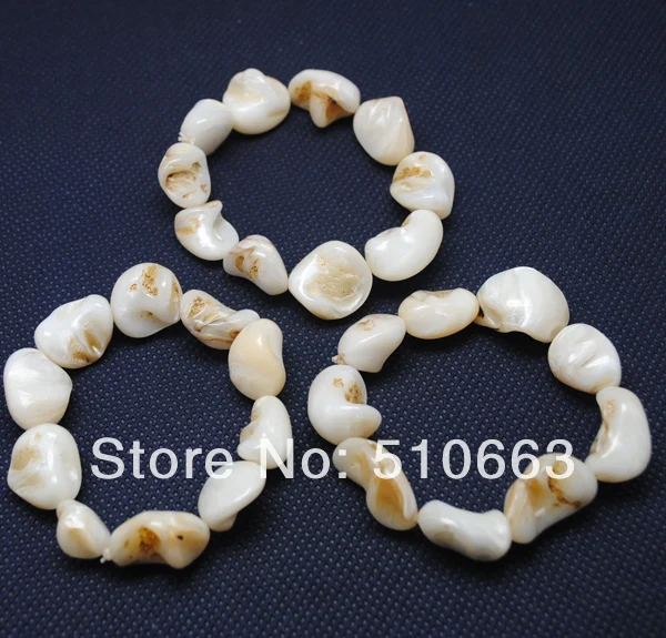 5 шт./лот модный белый ювелирный браслет в виде ракушки очаровательный с жемчугом