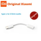 Оригинальный Кабель-адаптер для наушников Xiaomi Type-C на 3,5 мм Black shark MI 8 6 SE A2 MIX 2S USB-C папа на 3,5 AUX аудио гнездо