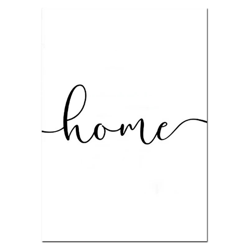 Минималистичные настенные художественные принты Let's Stay Home Холст плакат семья с принтом с цитатой живопись скандинавские украшения картина для гостиной - Цвет: 03