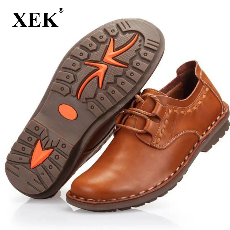 

Мужские повседневные туфли из натуральной кожи, на плоской подошве