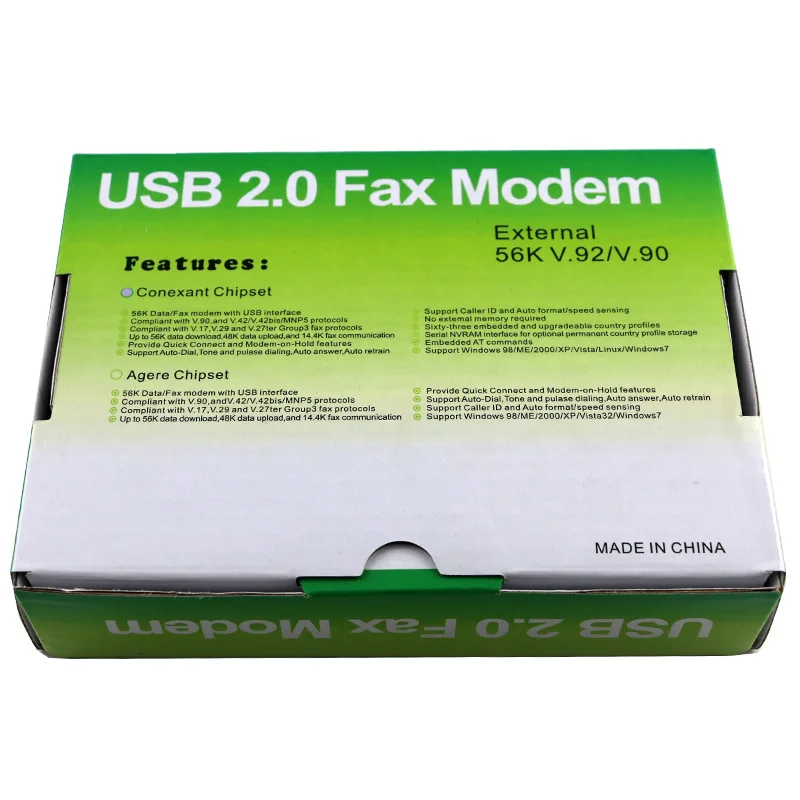 USB 2 0 56kbs для факса модема с внешним V.92/V.90 телефонный RJ11 кабель Windows XP/Win