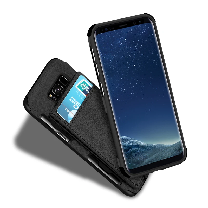 HengLiTai Джинсовый чехол кошелек с узором для Samsung Galaxy S8 несколькими отделениями