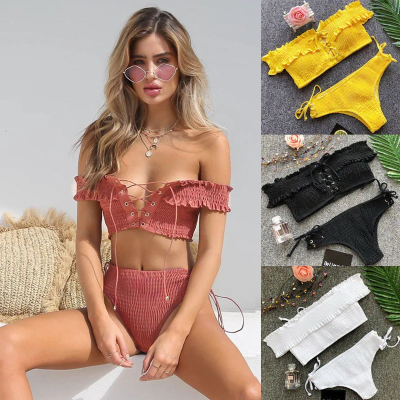 Сексуальный купальник-бикини пуш-ап женский купальник бикини для женщин mujer