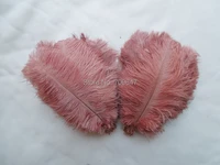50100200pcslot ostrich feathers 6 8inches 15 20cm for wedding centerpieces brown colordiy wedding decoration feathers