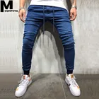 Moomphya 2019 новые джинсовые Джоггеры мужские джинсы штаны уличная одежда хип-хоп узкие джинсы мужские Стрейчевые черные мужские джинсы длинные брюки