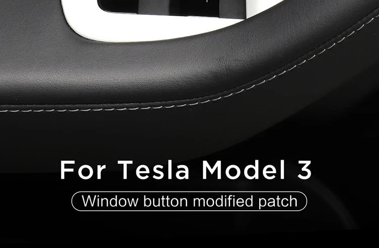 LUCKEASY окна автомобиля кнопки изменение ABS патч для Tesla модель 3- самолет версия Красный Белый подъюбник 6 шт./компл