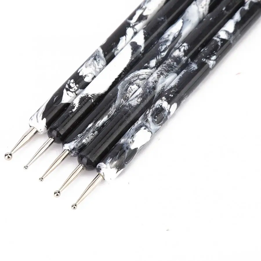 5 шт. набор из двух контурных кристаллов для точечного маникюра|Доттсы| |