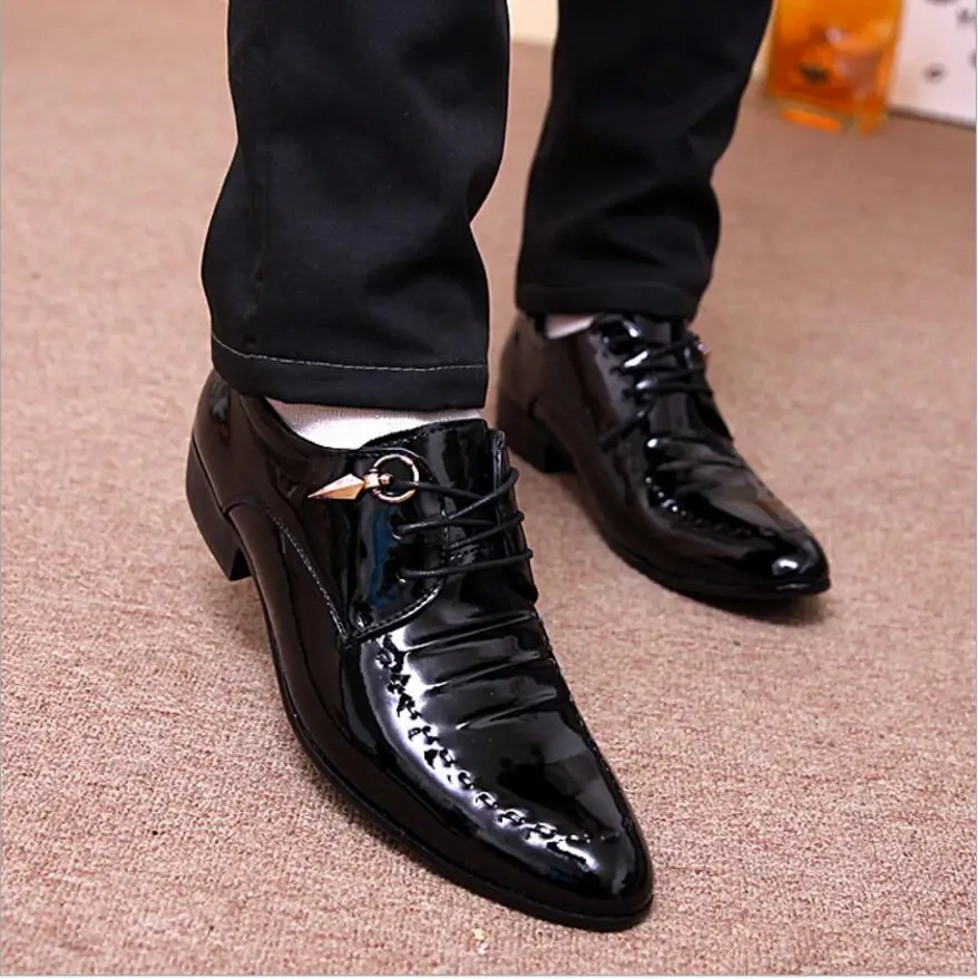2018 New spring Men Business casual Shoes Microfiber Leather Quality Breathable For plus size 38-48 | Обувь
