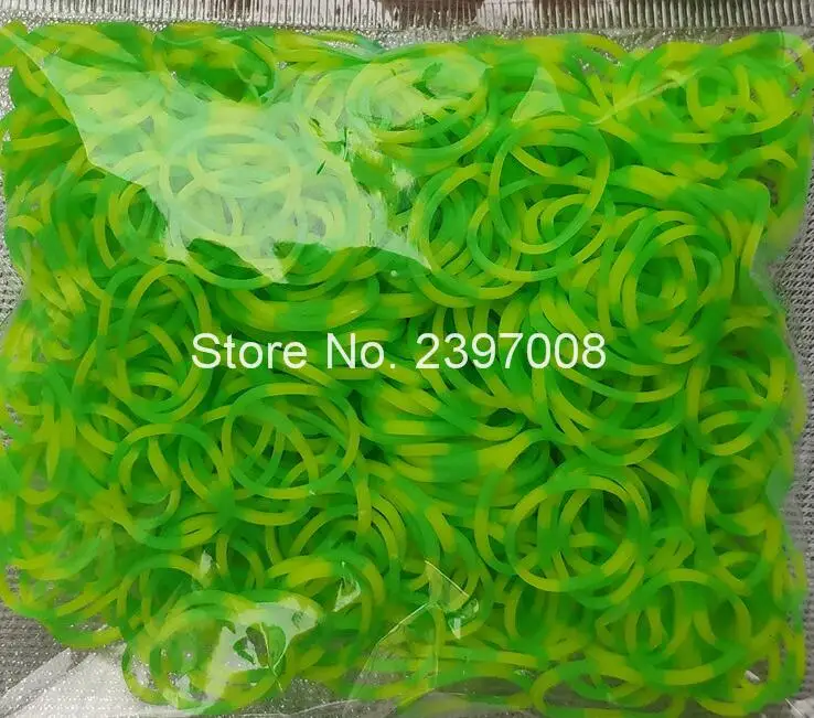 loom rubber bands bracelet rainbow rubber loom bands make woven bracelet DIY toys Christmas Gift for kids or hair - Цвет: 3029