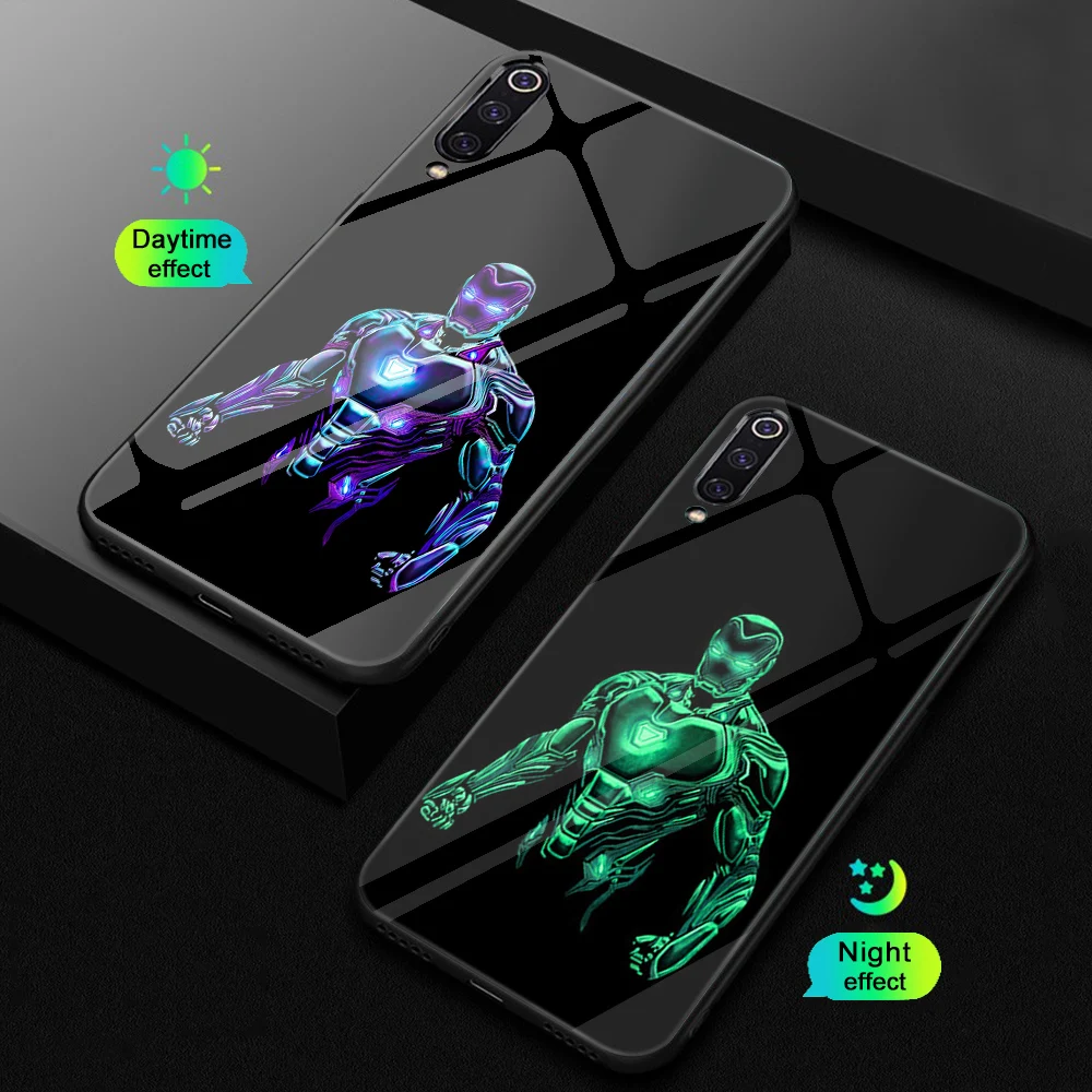 Чехол для телефона ciciber Redmi Note 7 6 5 Pro Plus светящаяся стеклянная крышка Xiaomi 9 A2 8 6X MIX 2 2S