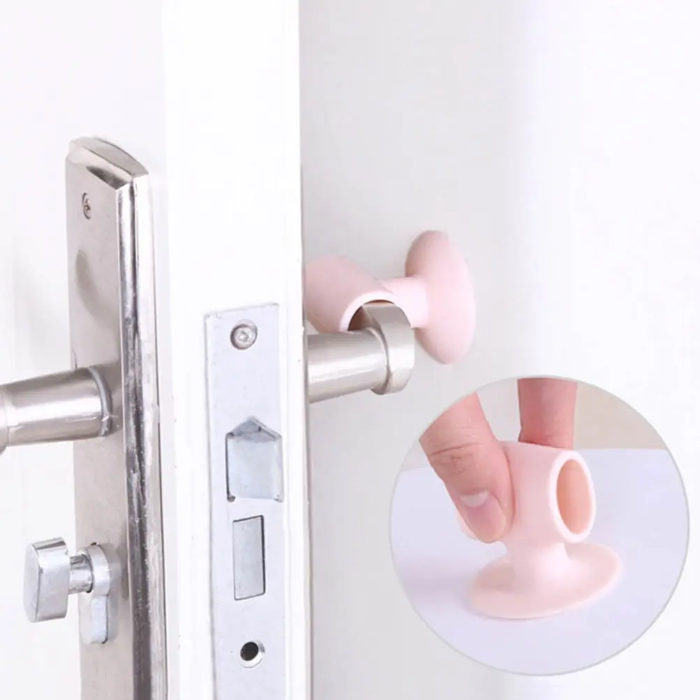 1 шт. силиконовая дверная ручка глушитель ударная накладка стеновые протекторы