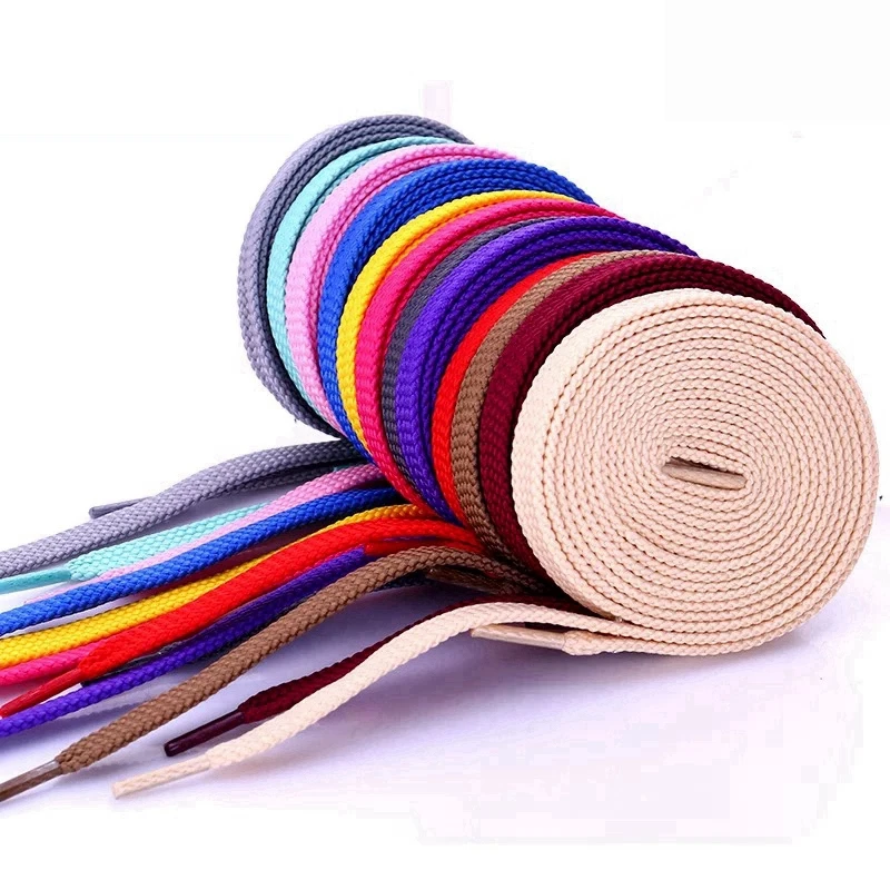1Pair 28 Colors Classic Flat Shoelaces Quality Solid Color Sneaker Shoe Laces for All Shoes Strings 100cm 120cm 140cm 160cm