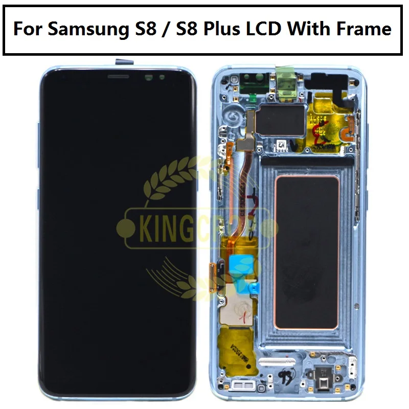 Для samsung S8 ЖК-дисплей с рамкой Замена для samsung Galaxy S8 Plus ЖК-дисплей G955 S8 G950 G950F ЖК-дисплей сенсорный экран дигитайзер