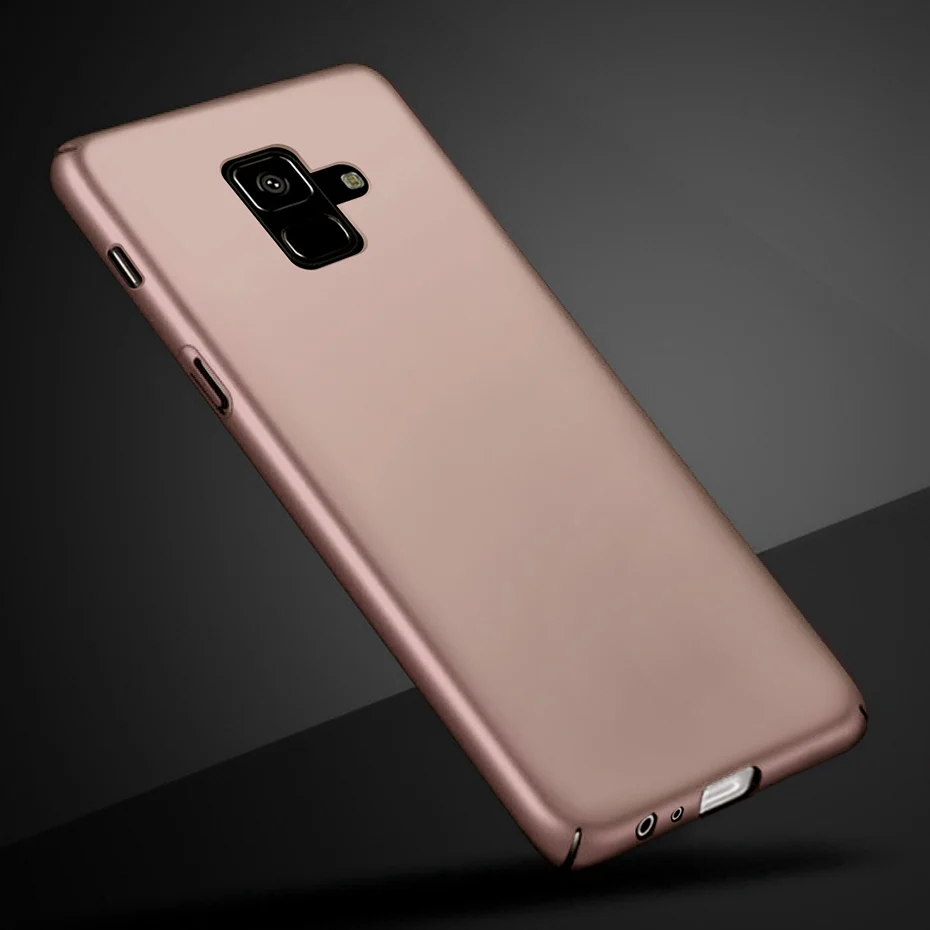 Rose Gold Для samsung Galaxy A6 чехол Роскошный Жесткий Чехол для samsung Galaxy A6 чехол для телефона для samsung A6 A 6 Plus Funda - Цвет: Rose Gold