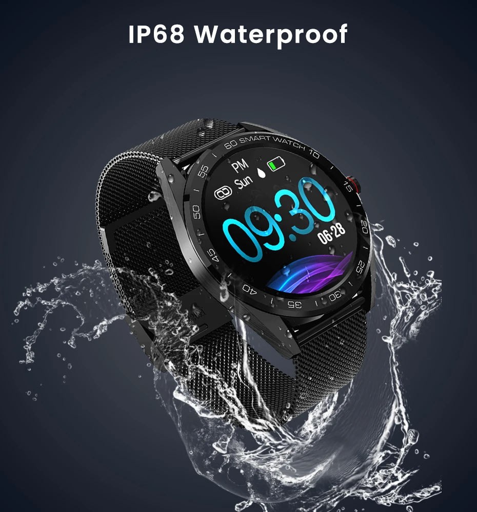 Смарт-часы Virtoba GT07, 1,3 дюймов, IP68, водонепроницаемые, Bluetooth, спортивные, умные часы для мужчин, фитнес-браслет, PK GT, часы для Android iOS