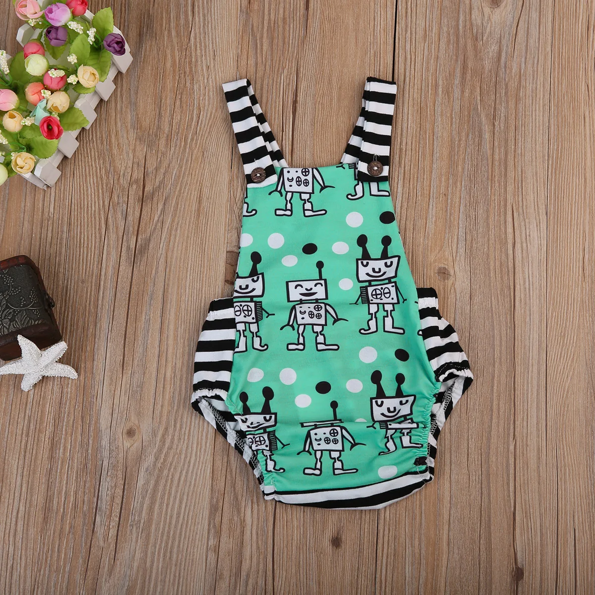 2017 комбинезон для младенцев мальчиков девочек без рукавов с милым рисунком