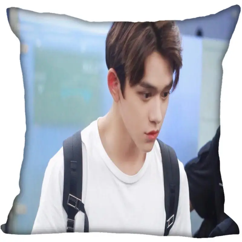 24 Fan Xi, хит, на заказ, KPOP NCT Lucas, принтованная шелковая квадратная наволочка, для дома, декоративная, на молнии, атласная наволочка(одна сторона - Цвет: 24