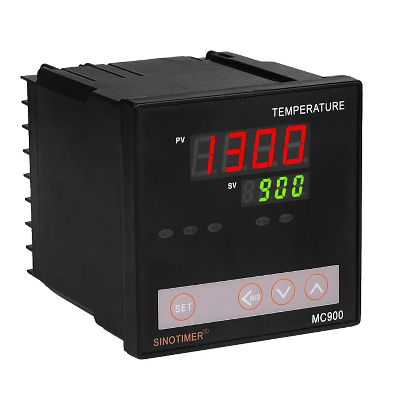 

K термопары PT100 Универсальный вход Цифровой ПИД Регулятор температуры релейный выход для отопления или охлаждения с сигнализацией