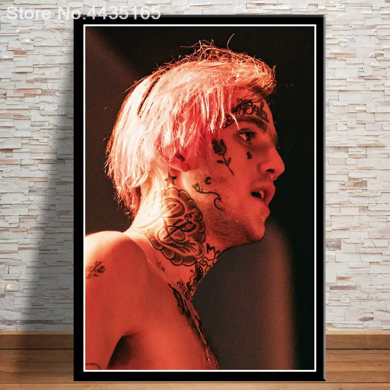 Бургундия Lil Peep Poster холст живопись современная спальня современные картины для украшения Вдохновленный минимализм для домашнего декора плакаты и принты - Цвет: Бургундия