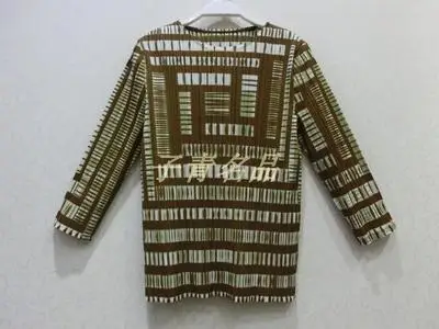 HOT SELLING Miyake fold striped three quarter round collar T-shirt + wide leg pants suit IN STOCK |
