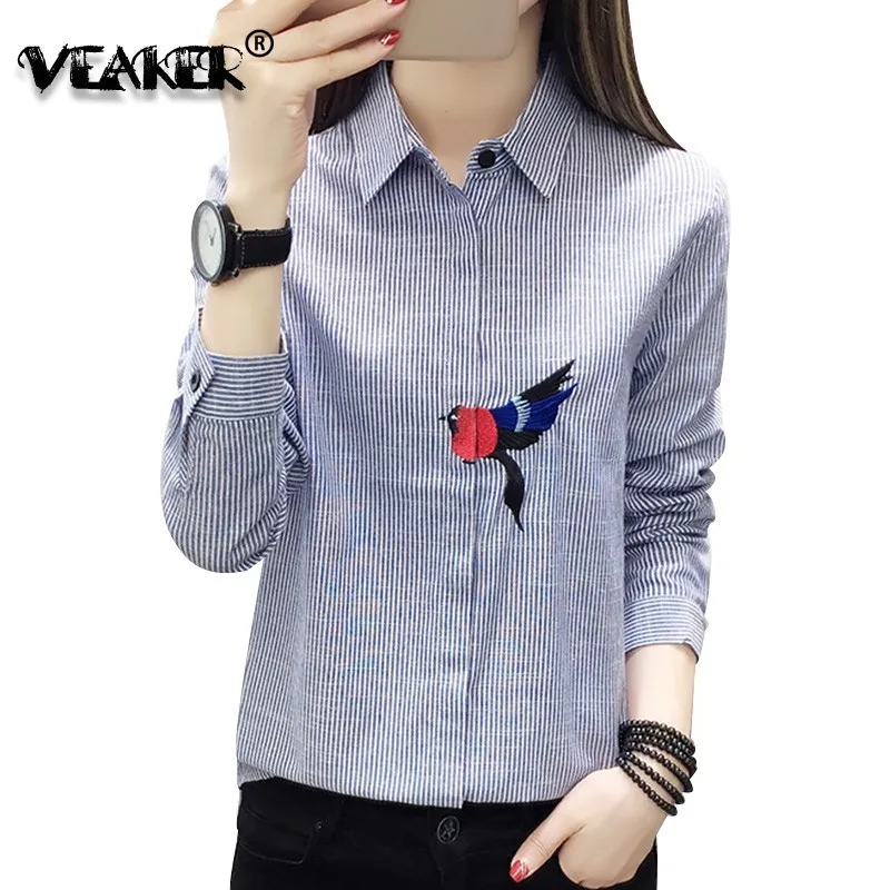 Рубашка женская льняная с длинным рукавом Повседневная рубашка | Женская одежда