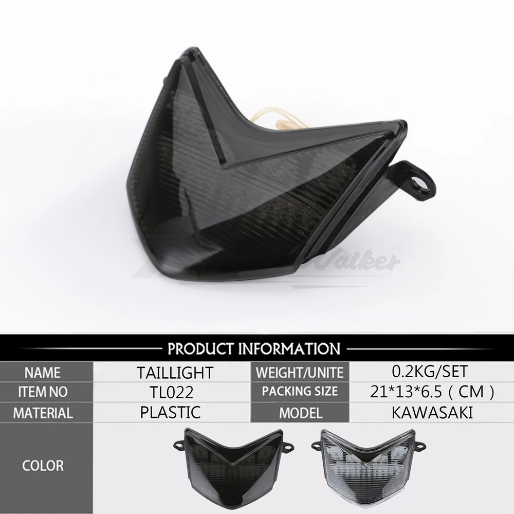 Мотоцикл Задние Стоп Сигналы поворота интегрированный светодиодный тормозной